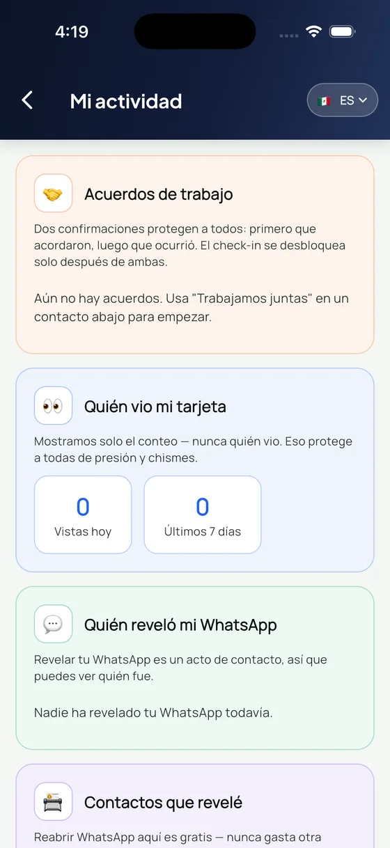 Mi actividad con conteo de vistas sin nombres